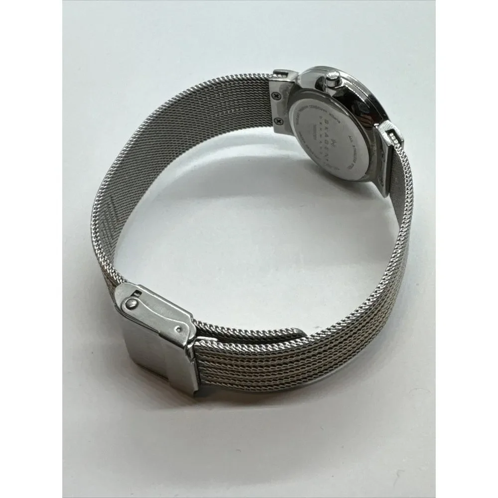 Skagen Ancher 355SSGS Women Stainless Steel Mesh Analog Dial Quartz Watch JNA900